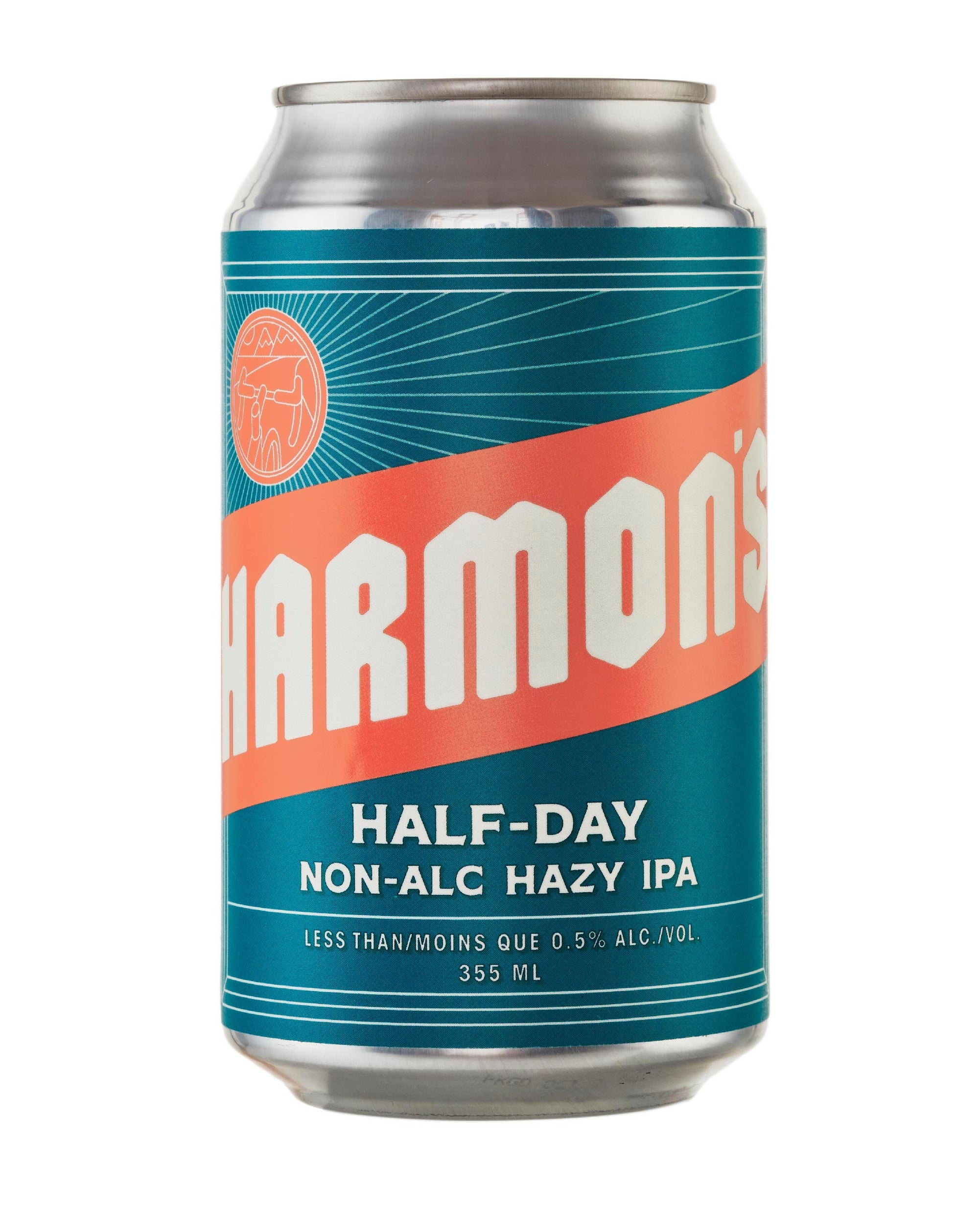 A can of Harmon's non-alcoholic IPA made in Canada